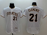 Pittsburgh Pirates #21 Roberto Clemente White 2016 Flexbase Authentic Collection Stitched Jersey,baseball caps,new era cap wholesale,wholesale hats